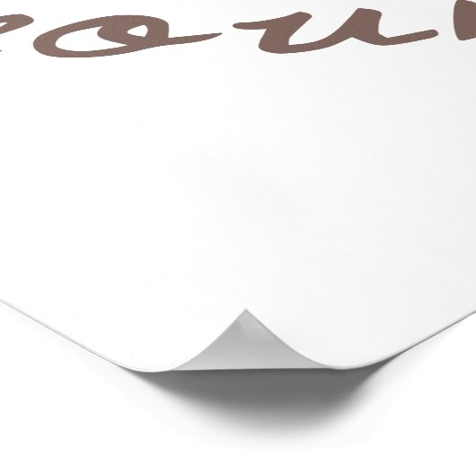 Ich bin in Form Poster (Ecke)