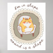 Ich bin in Form Poster (Vorne)