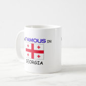 Ich bin in GEORGIA berühmt Kaffeetasse (Vorderseite Links)
