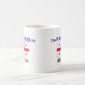 Ich bin in GEORGIA berühmt Kaffeetasse (Mittel)