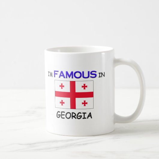 Ich bin in GEORGIA berühmt Kaffeetasse (Rechts)