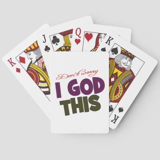 Ich bin in Gottes Händen Spielkarten (Rückseite)