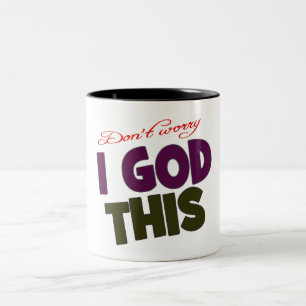 Ich bin in Gottes Händen Zweifarbige Tasse