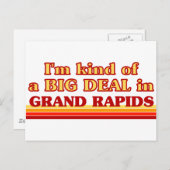 Ich bin in Grand Rapids ein gutes Geschäft Postkarte (Vorne/Hinten)