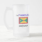 Ich bin in GRENADA berühmt Mattglas Bierglas (Links)