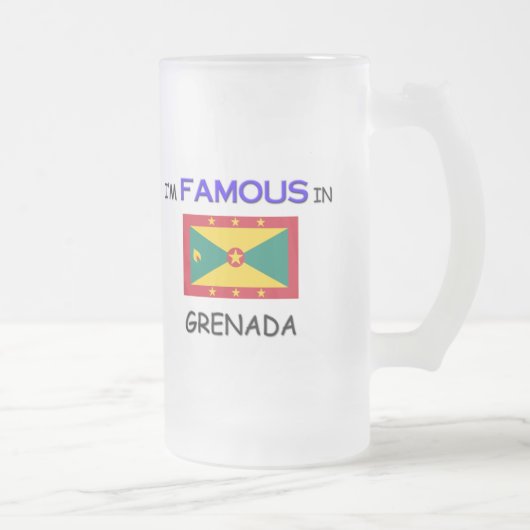Ich bin in GRENADA berühmt Mattglas Bierglas (Rechts)