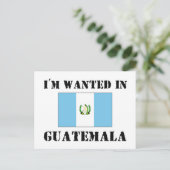 Ich bin in Guatemala Gewollt Postkarte (Stehend Vorderseite)