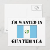 Ich bin in Guatemala Gewollt Postkarte (Vorne/Hinten)