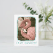Ich bin in Island Time Postkarte (Stehend Vorderseite)