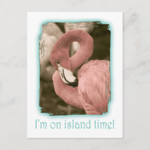 Ich bin in Island Time Postkarte