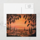 Ich bin in Island Time Postkarte (Vorne/Hinten)