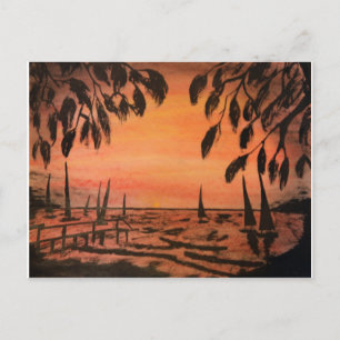 Ich bin in Island Time Postkarte