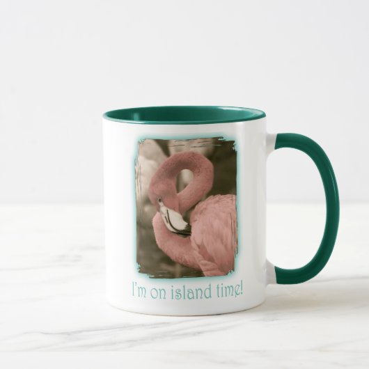 Ich bin in Island Time Tasse (Rechts)