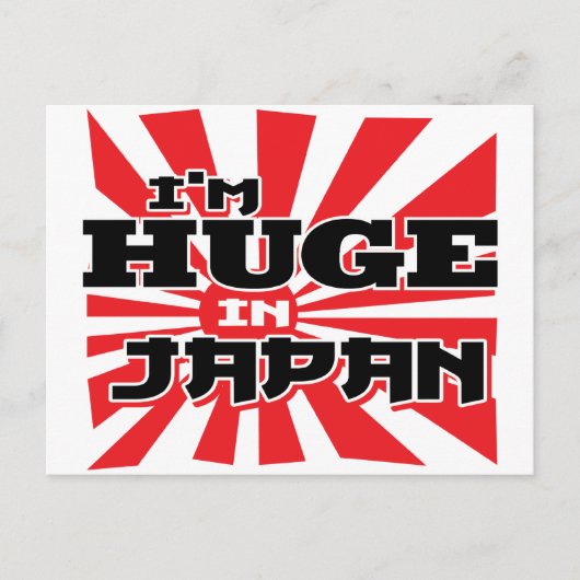 Ich bin in Japan riesig Postkarte (Vorderseite)