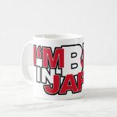 Ich bin in Japan-Tasse groß Kaffeetasse (Vorderseite Links)