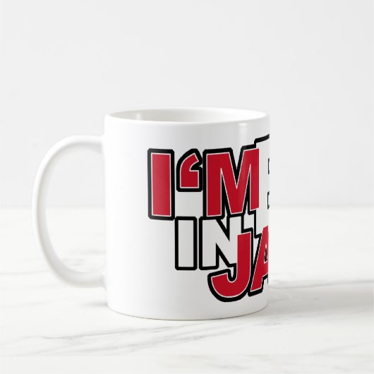 Ich bin in Japan-Tasse groß Kaffeetasse (Links)