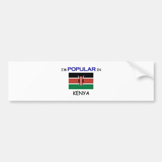 Ich bin in KENIA populär Autoaufkleber (Vorne)