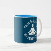 Ich bin in Kontakt mit meinem inneren Rohr Zweifarbige Tasse (VorderseiteRechts)