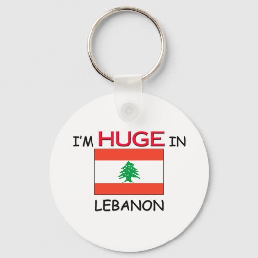 Ich bin in LIBANON RIESIG Schlüsselanhänger (Vorderseite)