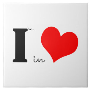 Ich bin in Liebe Fliese