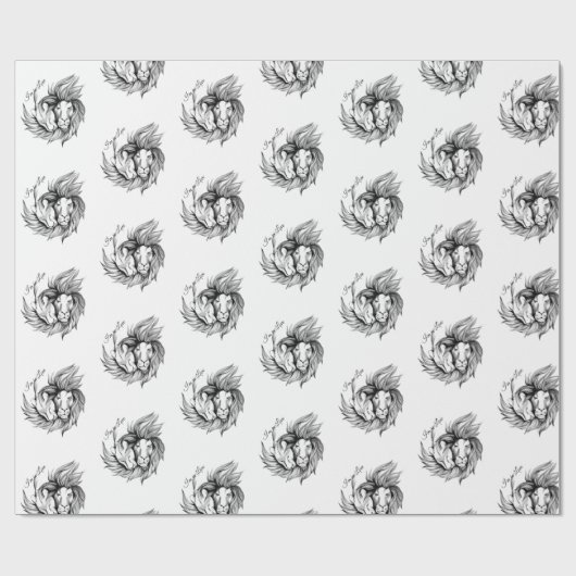 Ich bin in Liebe Geschenkpapier (Flach)