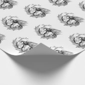 Ich bin in Liebe Geschenkpapier (Ecke)