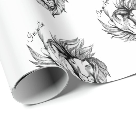 Ich bin in Liebe Geschenkpapier (Rolleneckpunkt)