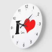 Ich bin in Liebe Große Wanduhr (Winkel)