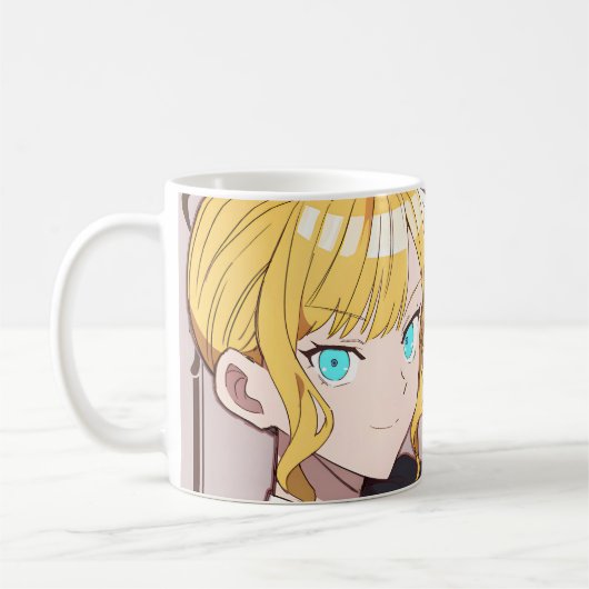 Ich bin in Liebe mit dem Elend | Rae and Claire Kaffeetasse (Links)