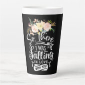 Ich bin in Liebe mit dir gefallen Milchtasse (Vorderseite)