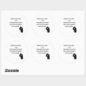 Ich bin in Liebe mit dir gefallen.. Runder Aufkleber (Blatt)