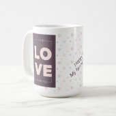 Ich bin in Liebe mit dir Kaffeetasse (Vorderseite Links)