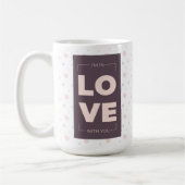 Ich bin in Liebe mit dir Kaffeetasse (Links)