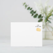 Ich bin in Liebe mit dir Postkarte (Stehend Vorderseite)