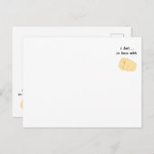 Ich bin in Liebe mit dir Postkarte (Vorne/Hinten)