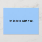 Ich bin in Liebe mit dir. Postkarte (Vorderseite)