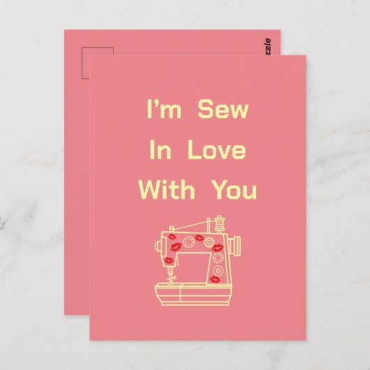 Ich bin in Liebe mit dir. Postkarte (Vorne/Hinten)