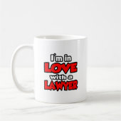 Ich bin in Liebe mit einem Anwalt Kaffeetasse (Links)