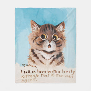 Ich bin in Liebe mit einem netten Kitten (ich selb Fleecedecke