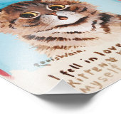 Ich bin in Liebe mit einem netten Kitten (ich selb Fotodruck (Ecke)