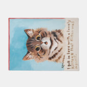 Ich bin in Liebe mit einem netten Kitten (ich selb Fußmatte (Vorderseite)