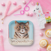 Ich bin in Liebe mit einem netten Kitten (ich selb Pappteller (Party)