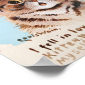 Ich bin in Liebe mit einem netten Kitten (ich selb Poster (Ecke)