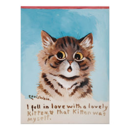 Ich bin in Liebe mit einem netten Kitten (ich selb Poster