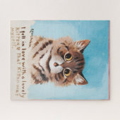 Ich bin in Liebe mit einem netten Kitten (ich selb Puzzle (Horizontal)