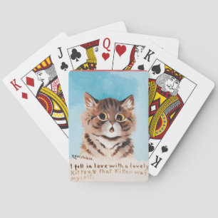 Ich bin in Liebe mit einem netten Kitten (ich selb Spielkarten