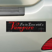 Ich bin in Liebe mit einem Vampir Autoaufkleber (Auf Auto)