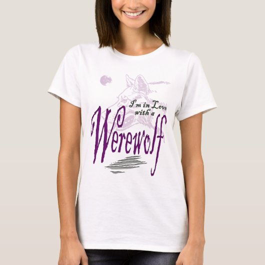 Ich bin in Liebe mit einem Werwolf T-Shirt (Vorderseite)