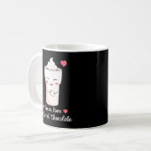 Ich bin in Liebe mit heißer Schokolade Kaffeetasse (Vorderseite Links)