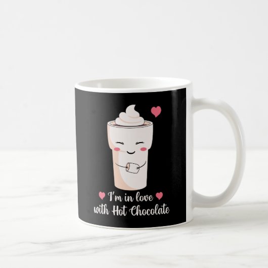 Ich bin in Liebe mit heißer Schokolade Kaffeetasse (Rechts)